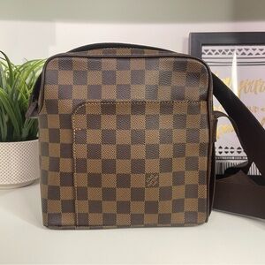 Louis Vuitton Brown Damier Ebene Crossbody Olav PM Bag